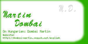 martin dombai business card